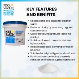 Chlorinating Concentrate Sanitizer & Shock, 25 lb Bucket