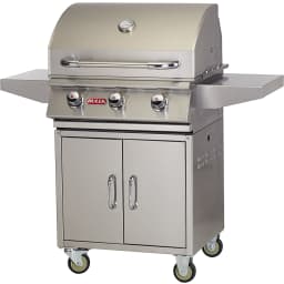 Steer 24-Inch 3-Burner 304 Grade 16 Gauge Stainless Steel Premium Propane Gas Grill with Cart