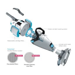 PK Giant Dual Filter Rechargeable Pool Vacuum