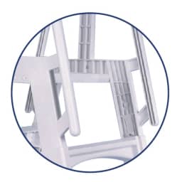 Slide Lock A-Frame Ladder, Taupe
