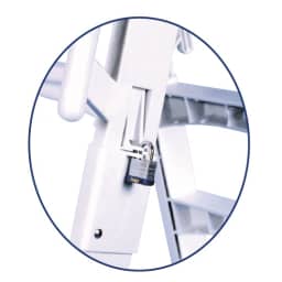 Slide Lock A-Frame Ladder, White