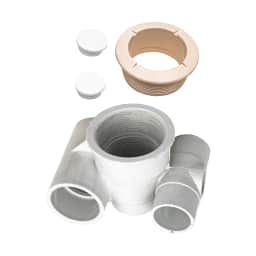 1-1/2" S Water x 1" S Air Poly Jet Body Assembly with Top Plug