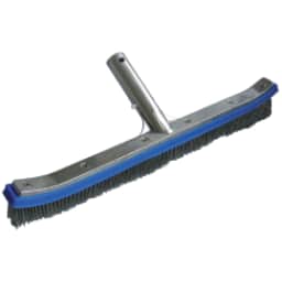 18" Metal Back Algae Brush, Stainless Steel Bristles