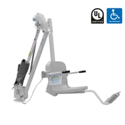 Mighty 400 Pool Lift,  White Powder Coat with White Seat