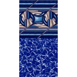 12'X24' Oval Pacific Diamond 52" Uni-Bead Liner, Heavy Gauge