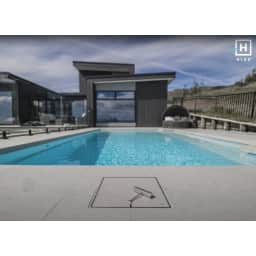 12" Hide Pool Deck Skimmer Lid Kit, 3/8" - 1/2" Material Depth (1 cm)