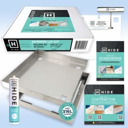 12" Hide Pool Deck Skimmer Lid Kit, 1" - 1-1/4" Material Depth (3 cm)