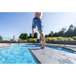 6' GX Diving Board with 4 Bolt Salt Friendly Spring Base, Jig and Hardware - Grey