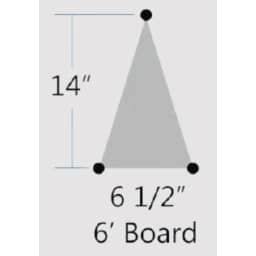 6' GX Diving Board With 3 Bolt Salt Friendly Base And Jig - Sand