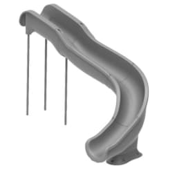 SW17 Pool Slide, Grey - Right Turn with Flume Light Package