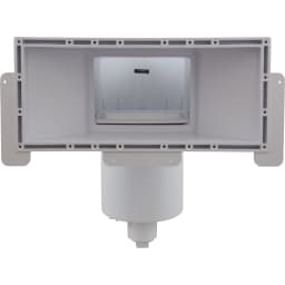 Complete Skimmer Wide Track, 1.5" FPT, Square Lid, White