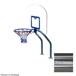 X2 Basketball, 17.5" Anchor Spacing Polished Frame