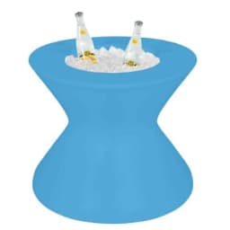 22" Light Blue Signature Tall Ice Bin Side Table Without Lid