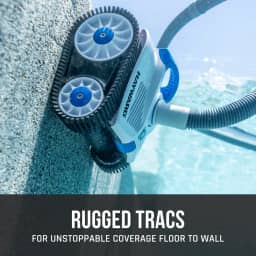 TracVac Suction, Wall Climbing Pool Cleaner for In-ground Pools up to 40 ft in Length – Automatic Pool Vacuum