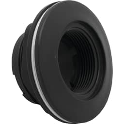 Large Wall Fitting with 1 1/2" FPT with Vinyl Gasket and Lock Nut, White