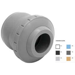 Dark Gray Directional Eyeball with 2" Knock-In and 3/4" Orifice