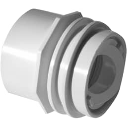 White Flush-Mount Return Fitting with Water Stop