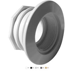 Large Wall Fitting With Water Stop (Fits 1-1/2'' Pipe) Clear Plastic