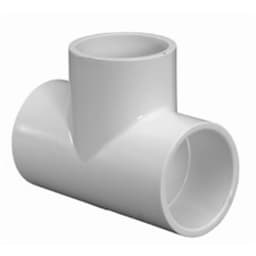 1/2" x 1/2" x 1/2" Slip x Slip x Slip SCH 40 PVC Tee