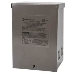 50 Watt Pool & Spa Safety Transformer, Stainless Steel Enclosure, Input 120V, Output 12,13,14 V
