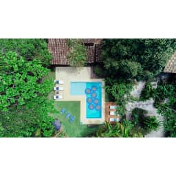 Solar Sun Rings Swimming Pool Solar Cover, Blue Sunburst, 5-Foot Diameter, 6-Pack