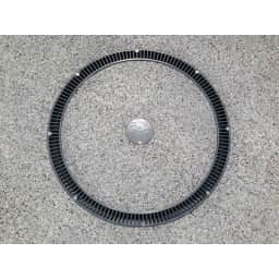20" Full Circle Drain Cover, White