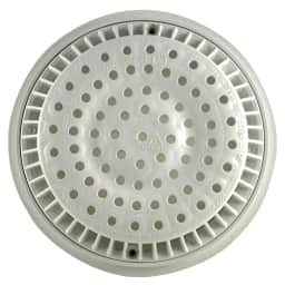 8" Round White Anti-Vortex Main Drain Frame & Grate