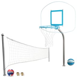 Regulation Clearhoop & Stainless Deckvolly Set
