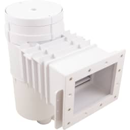 Complete Skimmer, 1.5" FPT, Round Lid, White