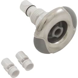 2" Stainless Steel/Gray Spa Master Directional Jet Internal