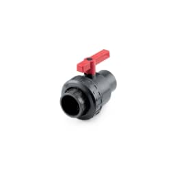 2" Gray PVC Single Union HD Ball Valve