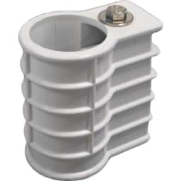 4" H White Plastic Heavy Duty Anchor Socket For 1.9 Inch OD Rails