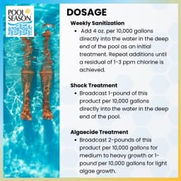 Di-Chlor Chlorinating Concentrate Granular Shock, 1 lb Bags (12 Pack)