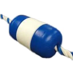 5" x 9" Blue/White Polyethylene Handi-Lock Float for 3/4" Rope