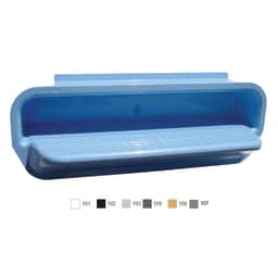 15" White Pool Wall Steps - 3/Set