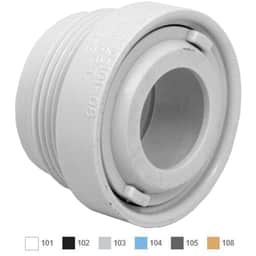 1/2" Black Return Extender with 1-1/2" MPT, 1" Orifice, Eyeball and Nut