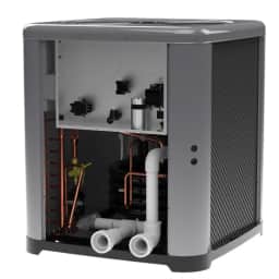 WeatherKing 118K BTU Heat Pump 6560 with Powder-Coated Steel Cabinet, and Digital Controls