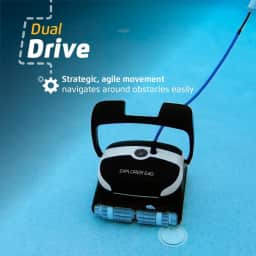 Dolphin Explorer E40 Robotic Pool Cleaner – Wi-Fi Enabled with Wall Climbing & Waterline Scrubbing for Inground Pools up to 50 Ft