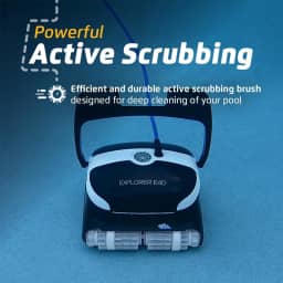 Dolphin Explorer E40 Robotic Pool Cleaner – Wi-Fi Enabled with Wall Climbing & Waterline Scrubbing for Inground Pools up to 50 Ft