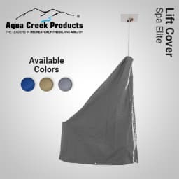 Elite Gray Solar Spa Lift Cover, F-450SLECS-G