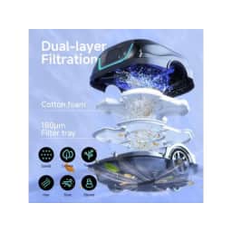 A1 Cordless Robotic Above Ground And Inground Pool Cleaner 2-Hour Runtime Dual-Motor Power