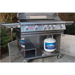 Brahma 38" 5-Burner Natural Gas Cart with Lights