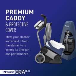 ERA 820 Robotic Pool Cleaner With Premium Transport Caddy and Cover