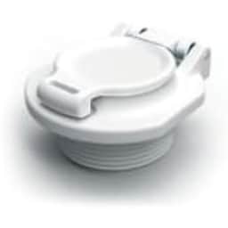 Vac Lock Wall Fitting - White