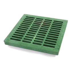 2412, 24" Green Plastic Square Catch Basin Drain Grate