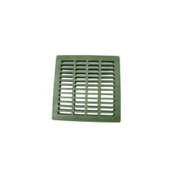 2412, 24" Green Plastic Square Catch Basin Drain Grate