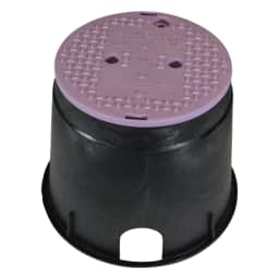 10" Round Standard Series - Black Box / Purple Cover, Reclaimed Water
