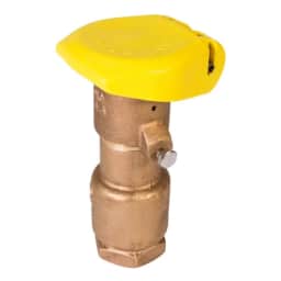 44RC 1" Quick Coupling Brass Valve with Rubber Cover