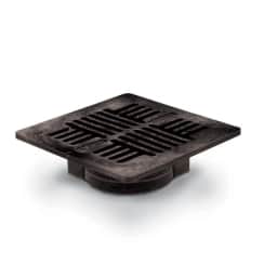 DG7USB - 7" Black Plastic Square Universal Drain Grate