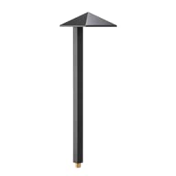 Architectural Bronze Pyramid Path Light with Warm T3 LED Lamp 2.5W